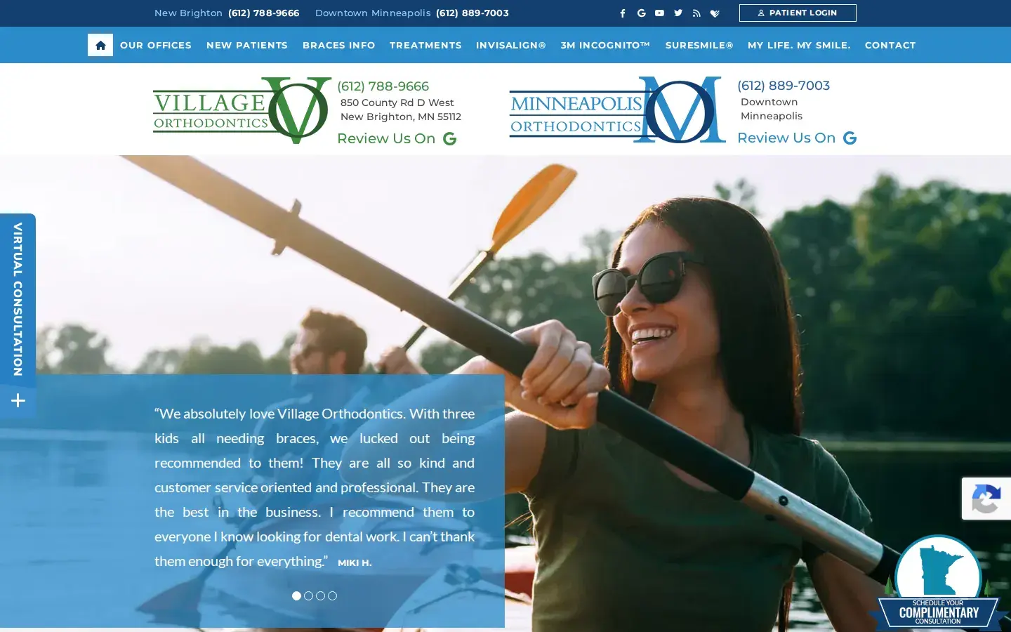 Homepage preview of Minneapolis Ortho.