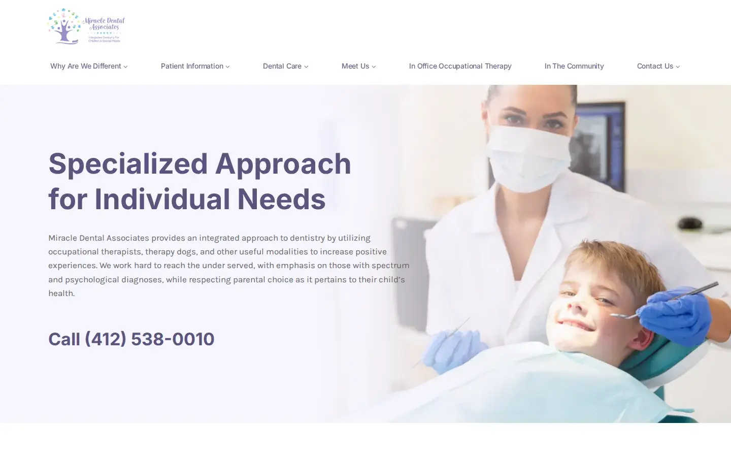 Homepage preview of Miracle Dental Associates-Pleasant Hills