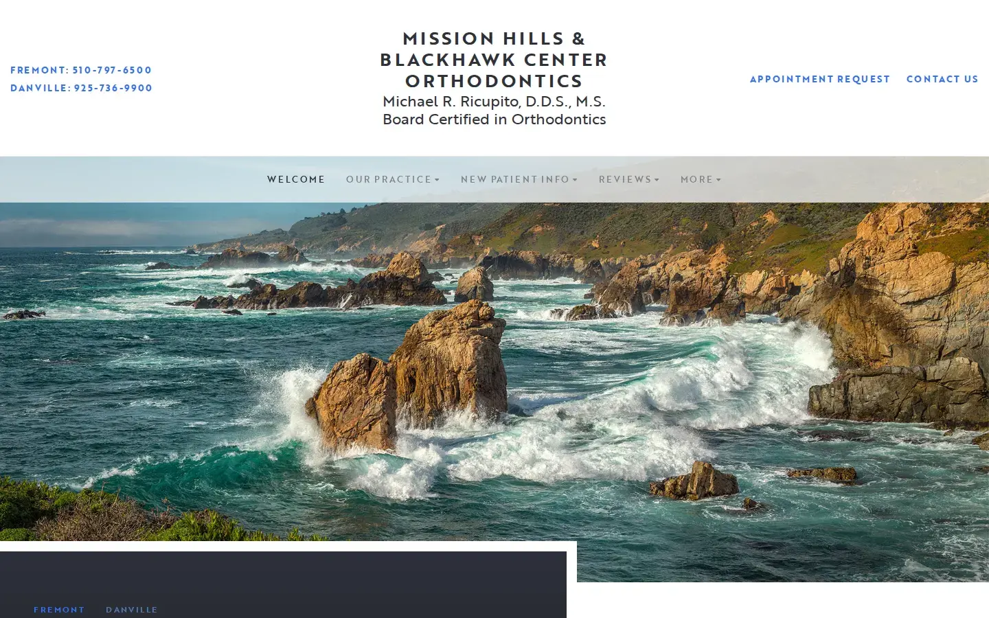 Homepage preview of Mission Hills Orthodontics