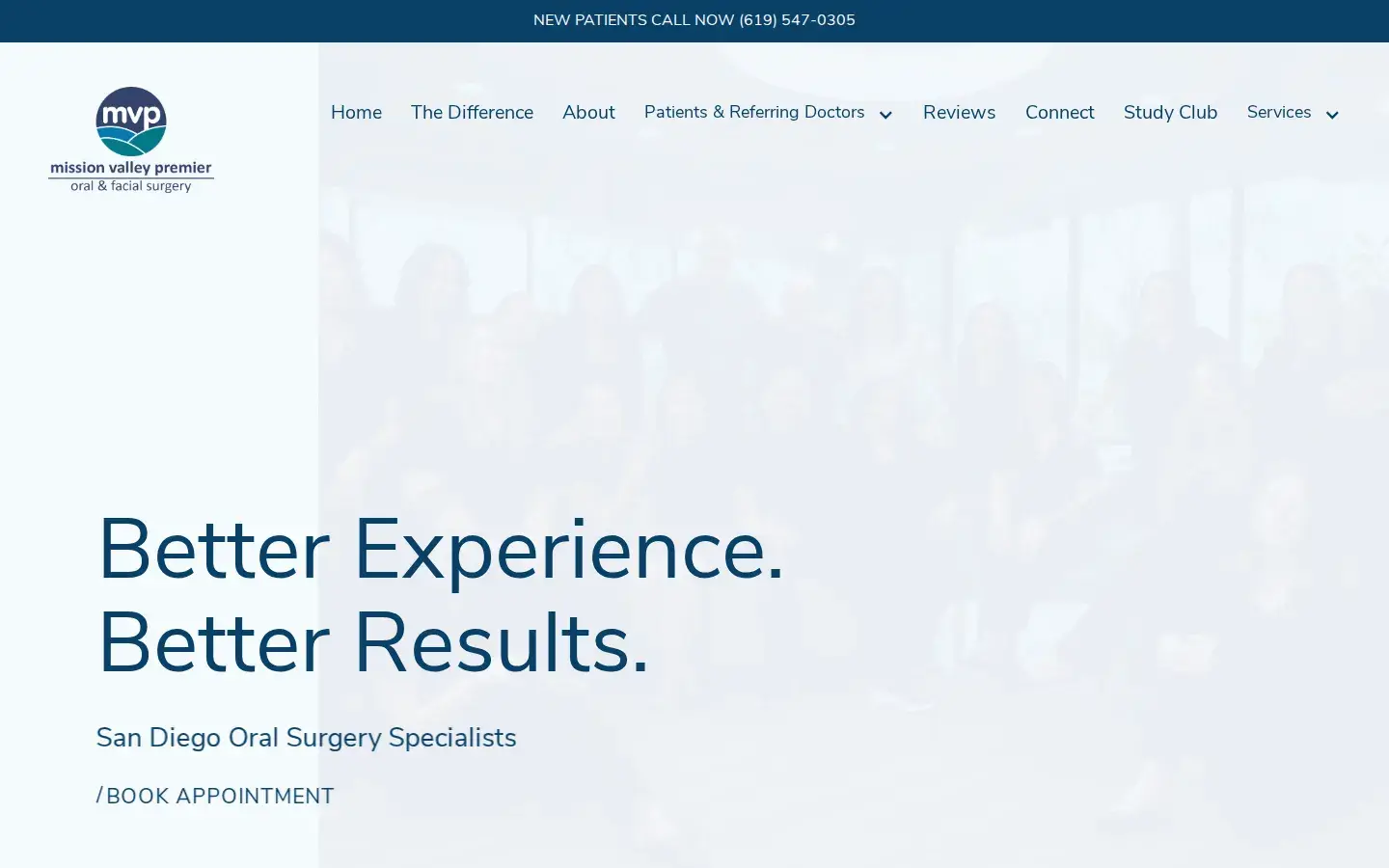Homepage preview of Mission Valley Oral & Maxillofacial Surgery, Inc.