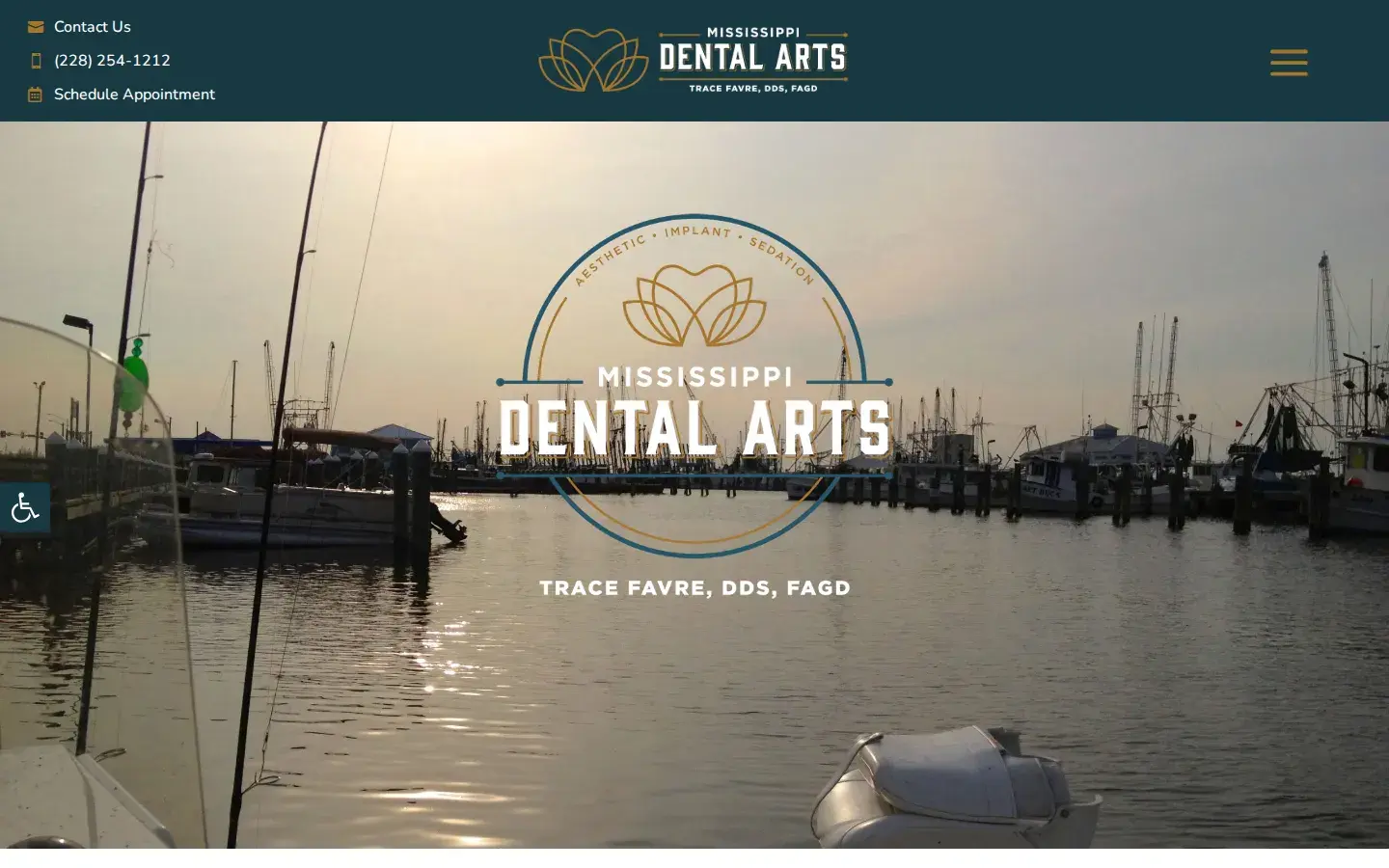 Homepage preview of Mississippi Dental Arts