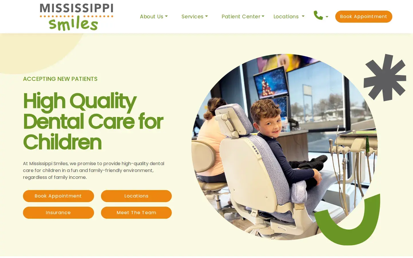 Homepage preview of Mississippi Smiles