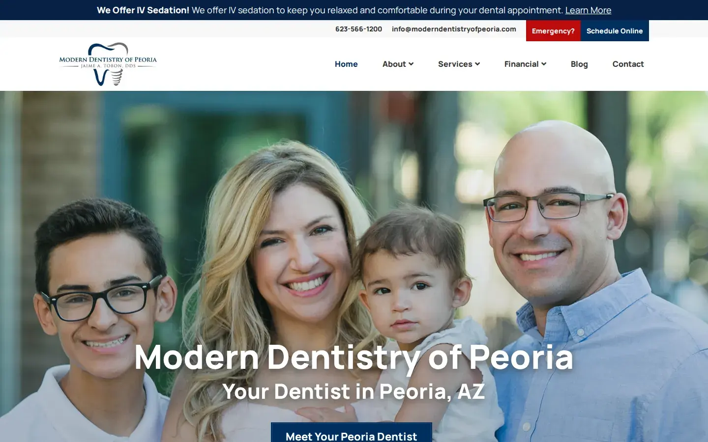 Homepage preview of Modern Dentistry of Peoria