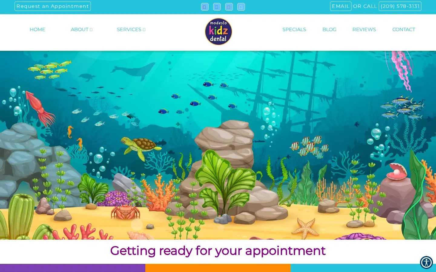 Homepage preview of Modesto Kidz Dental