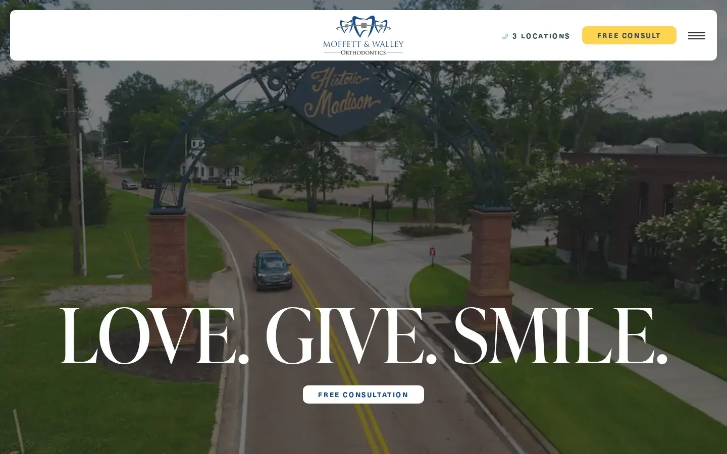 Homepage preview of Moffett & Walley Orthodontics