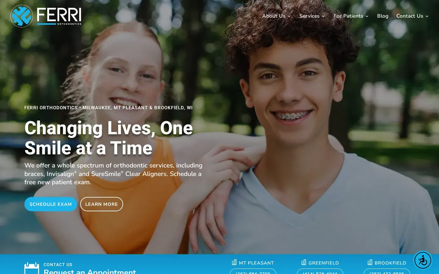 Homepage preview of Moles & Ferri Orthodontic Specialists