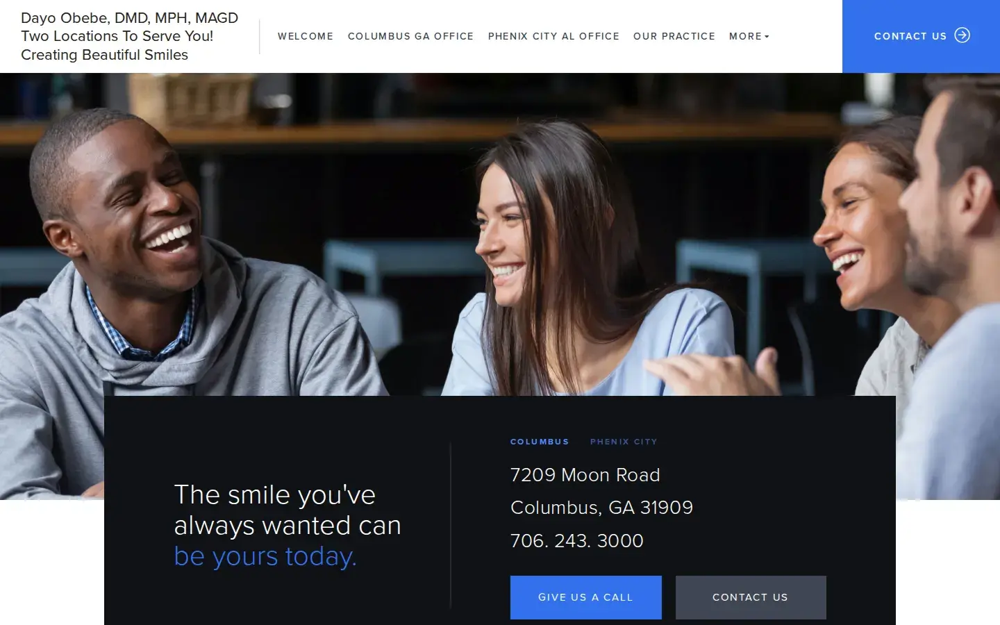 Homepage preview of Moon Road Cosmetic & Family Dentistry