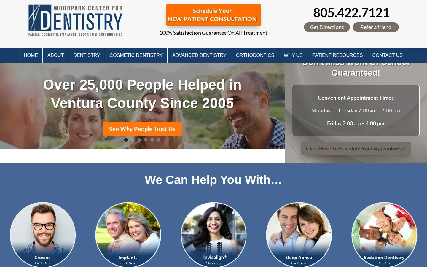 Homepage preview of Moorpark Center For Dentistry
