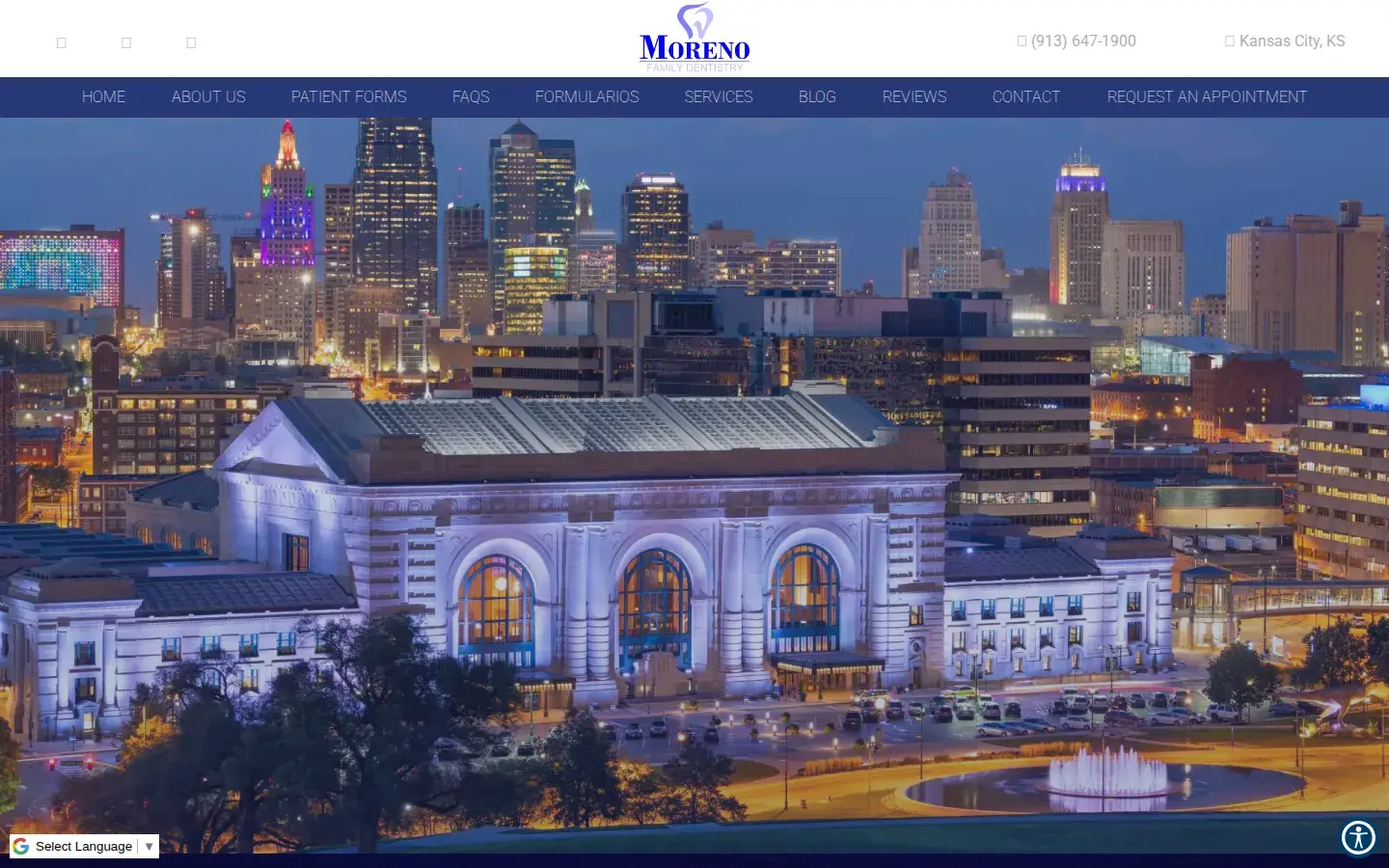 Homepage preview of Moreno Family Dentistry