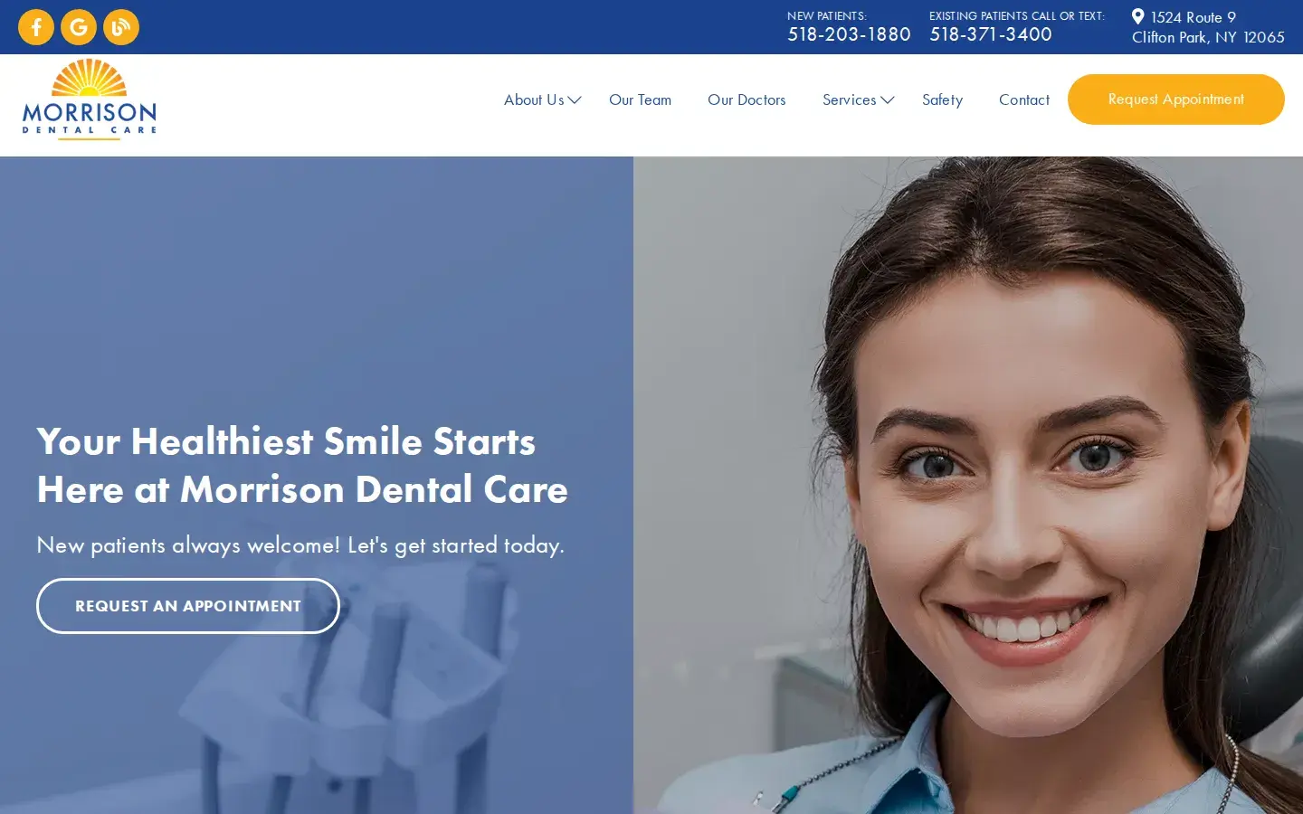 Homepage preview of Morrison Dental Care