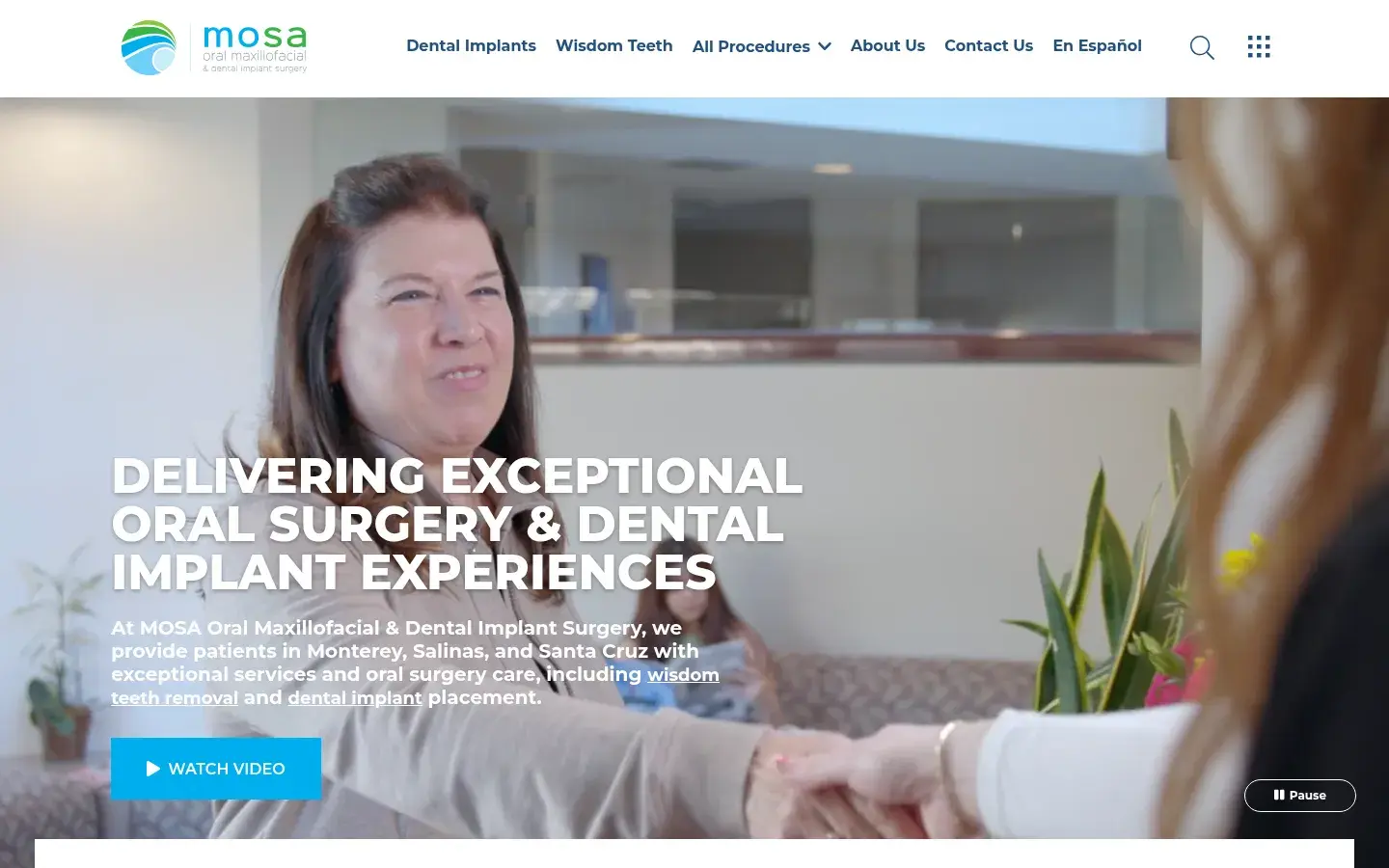 Homepage preview of MOSA Oral Maxillofacial & Dental Implant Surgery
