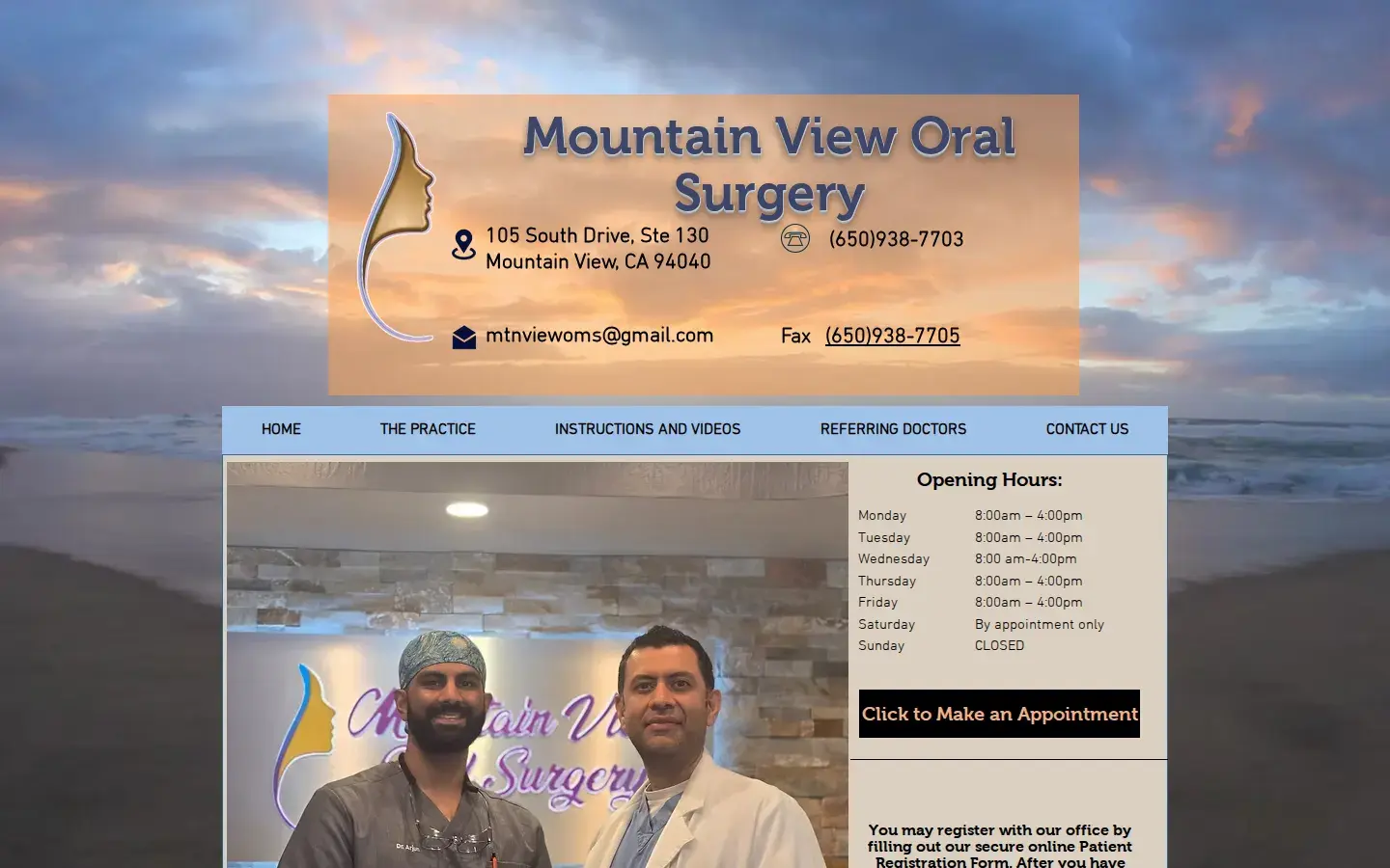 Homepage preview of Mountain View Oral Surgery
