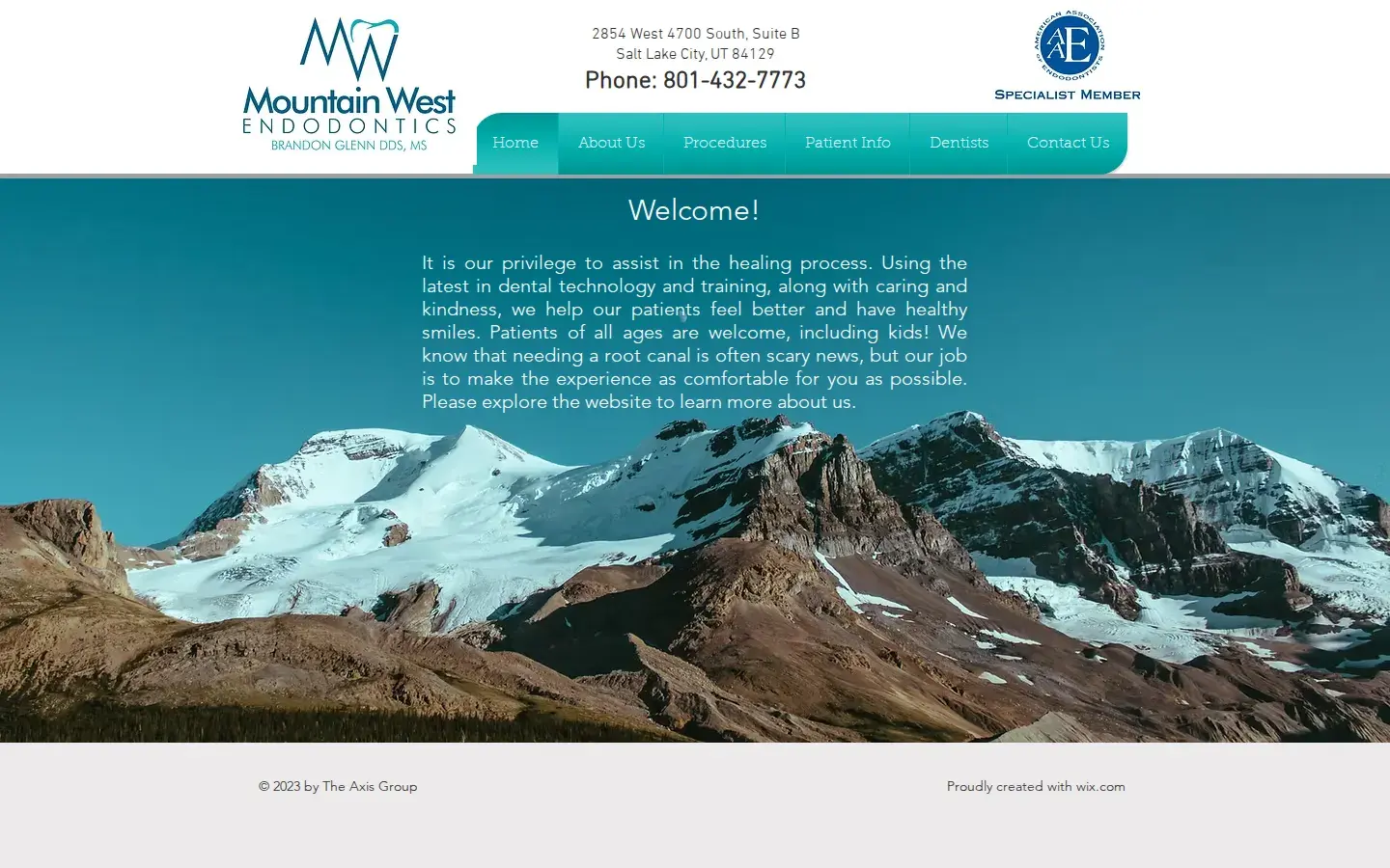 Homepage preview of Mountain West Endodontics: Brandon Glenn DDS PLLC