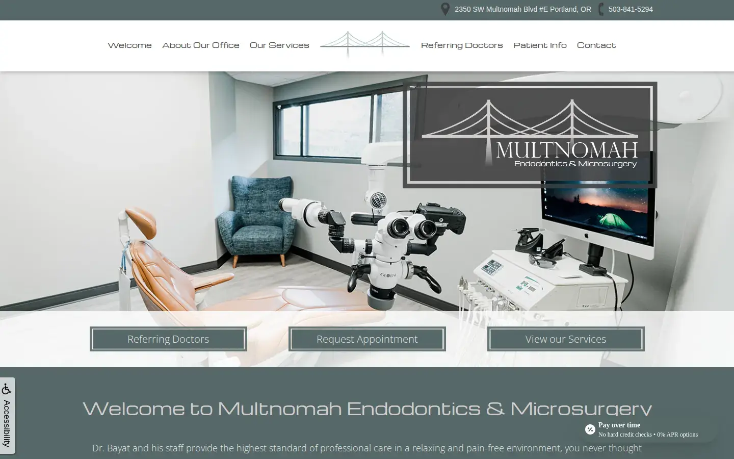 Homepage preview of Multnomah Endodontics and Microsurgery