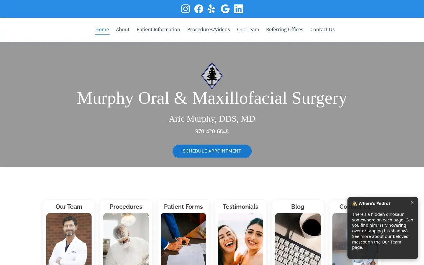 Homepage preview of Murphy OMS | Aric Murphy DDS