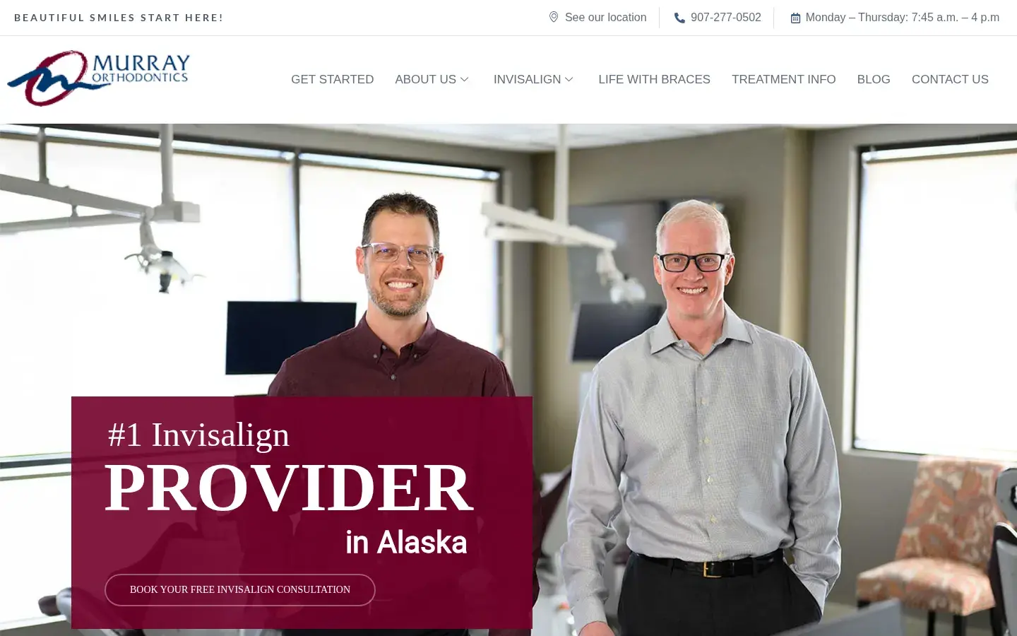 Homepage preview of Murray Orthodontics – South Anchorage