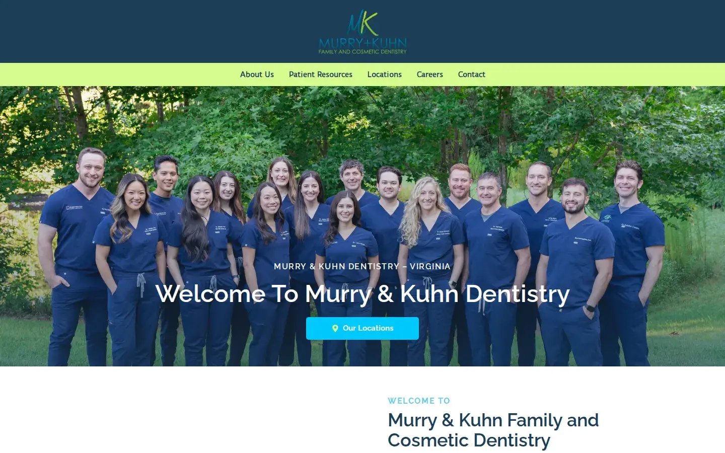Homepage preview of Murry and Kuhn Dentistry