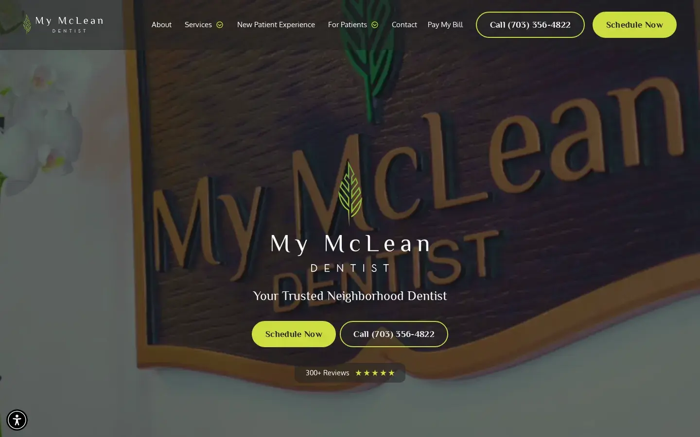 Homepage preview of My McLean Dentist