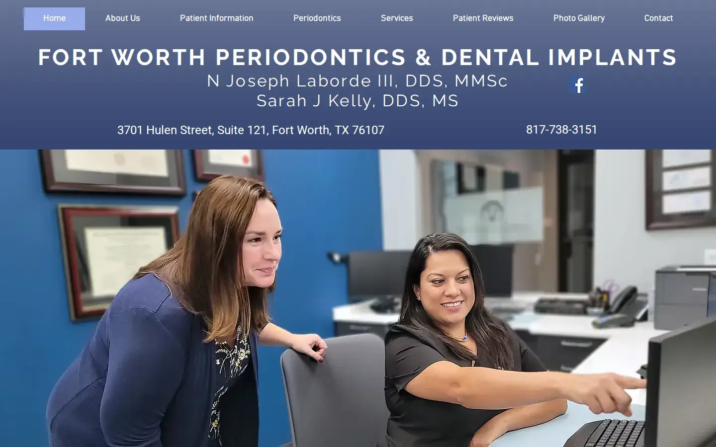 Homepage preview of N Joseph Laborde III Periodontics & Dental Implants