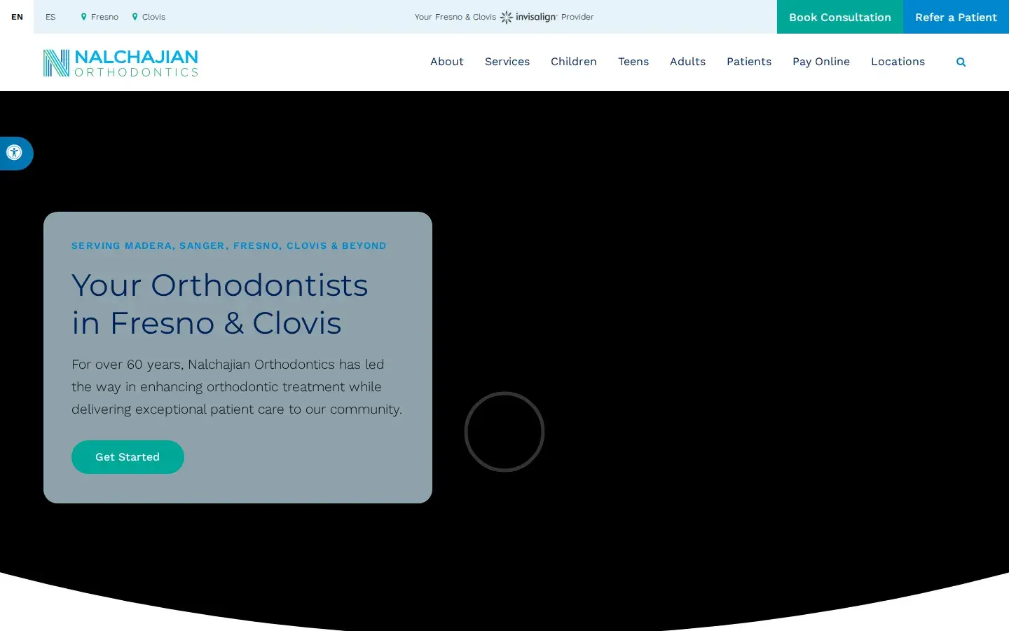 Homepage preview of Nalchajian Orthodontics