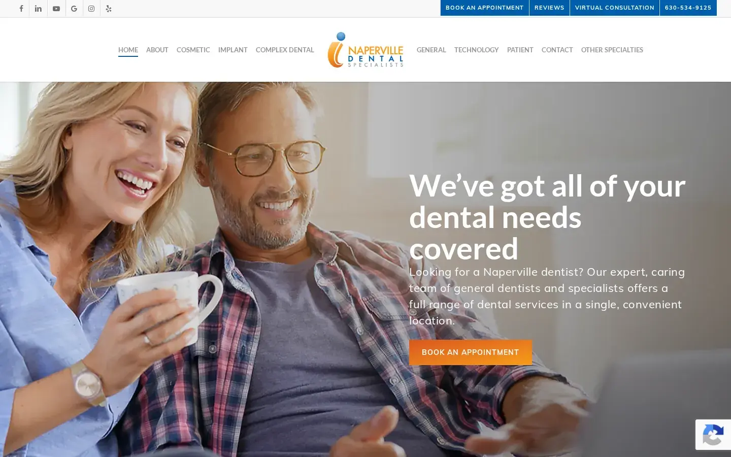 Homepage preview of Naperville Dental Specialists