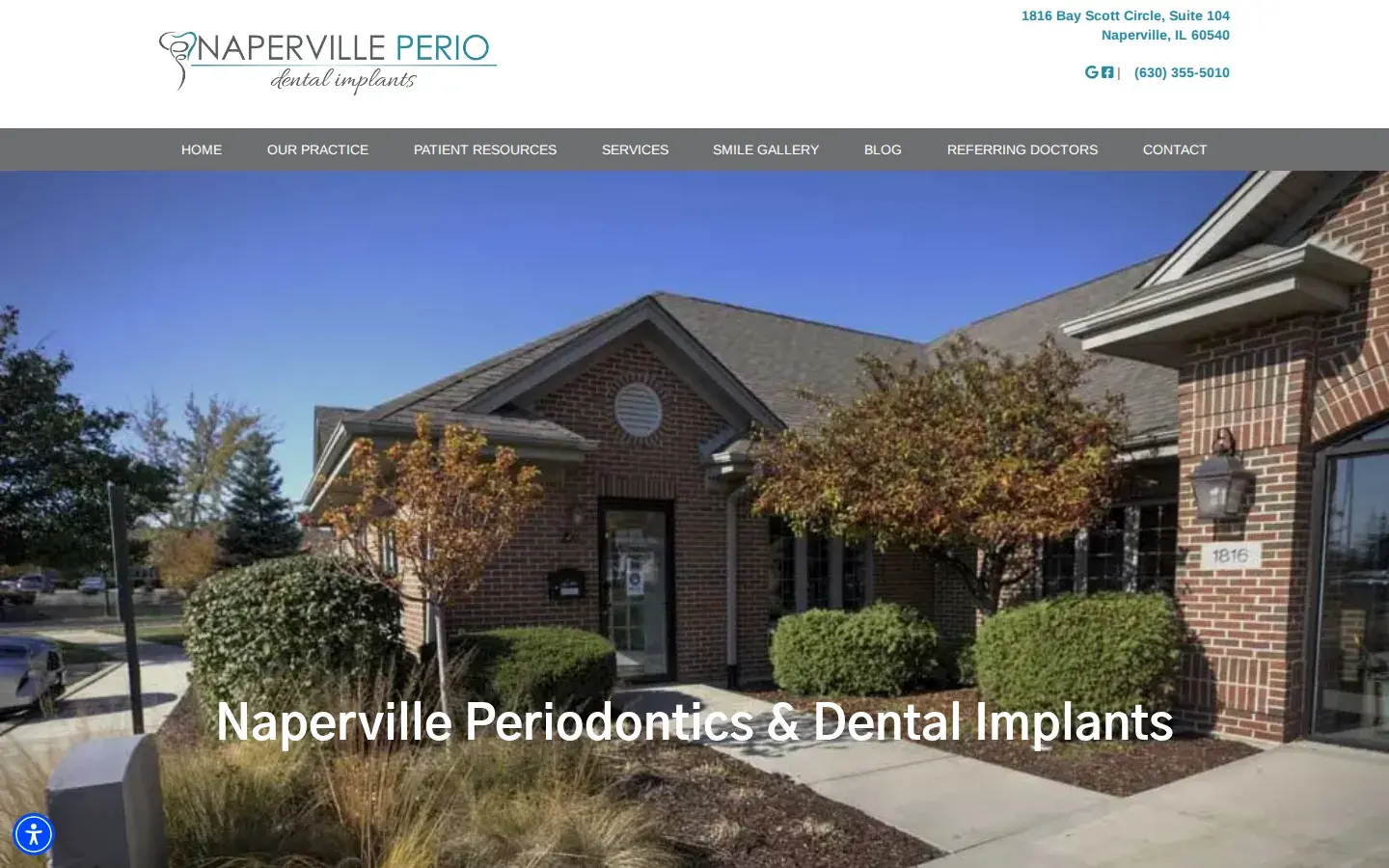 Homepage preview of Naperville Perio