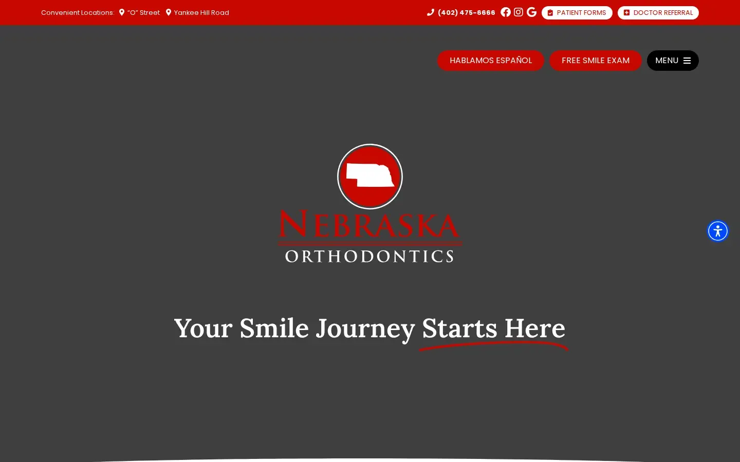 Homepage preview of Nebraska Orthodontics