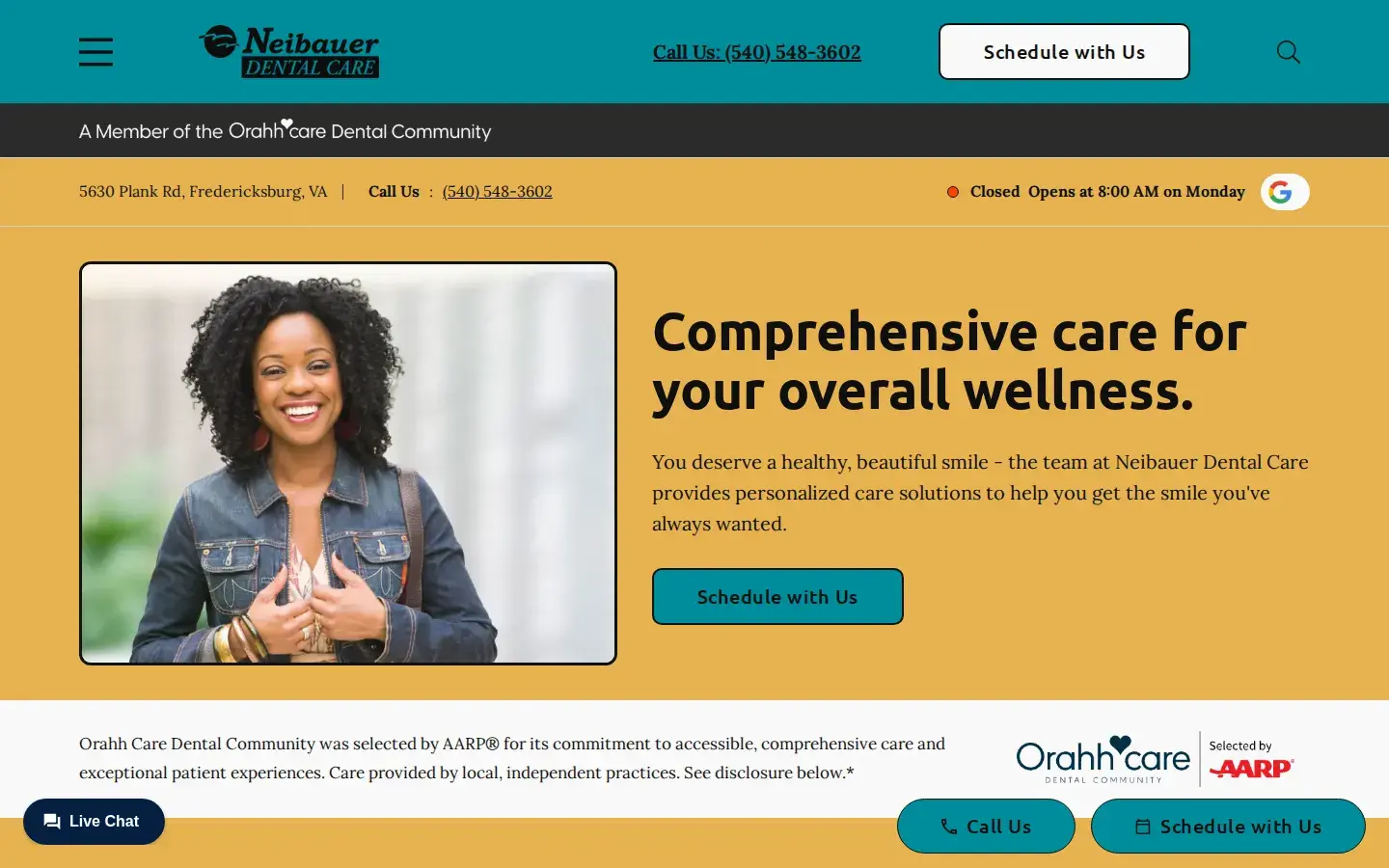 Homepage preview of Neibauer Dental Care