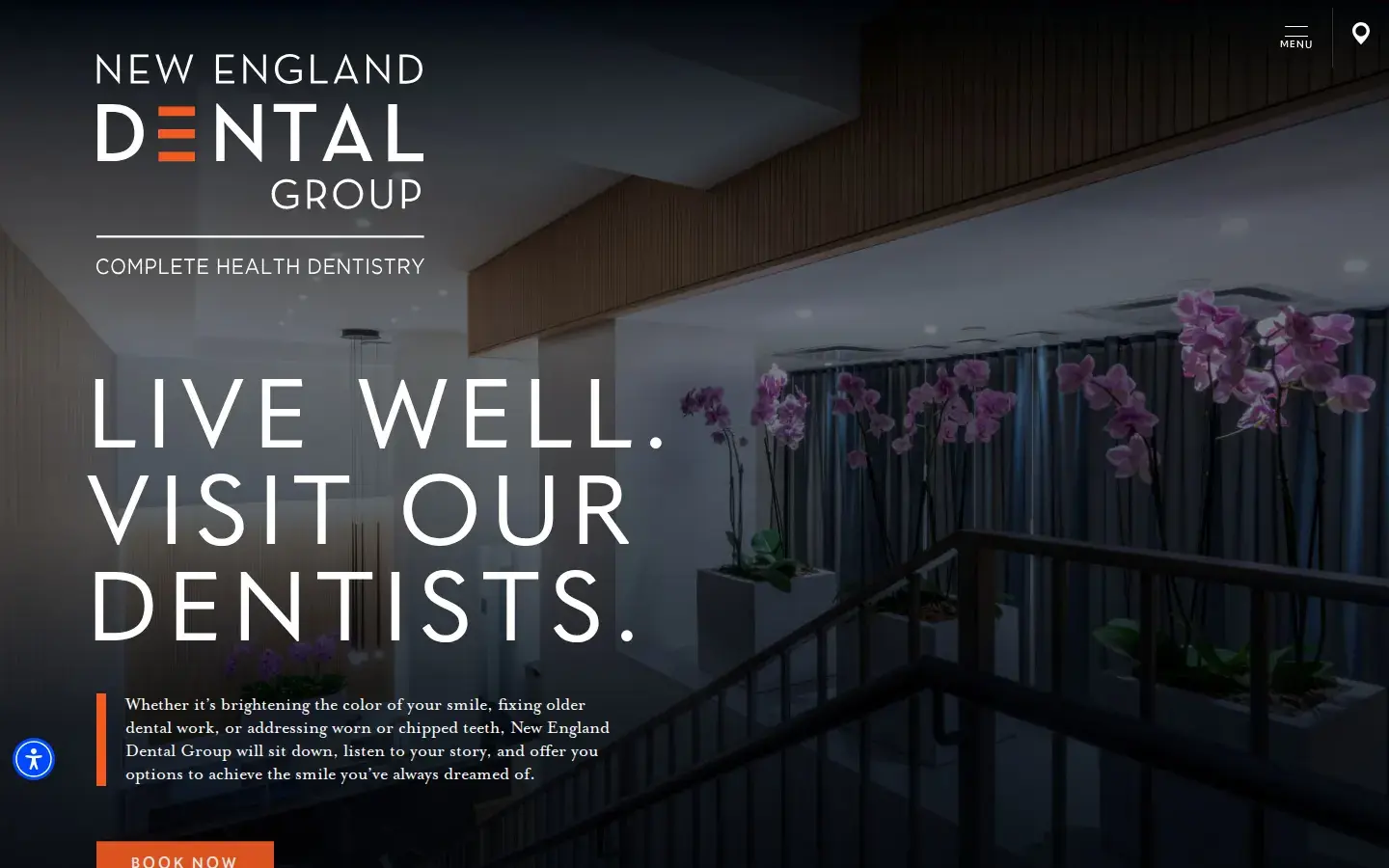 Homepage preview of New England Dental Group