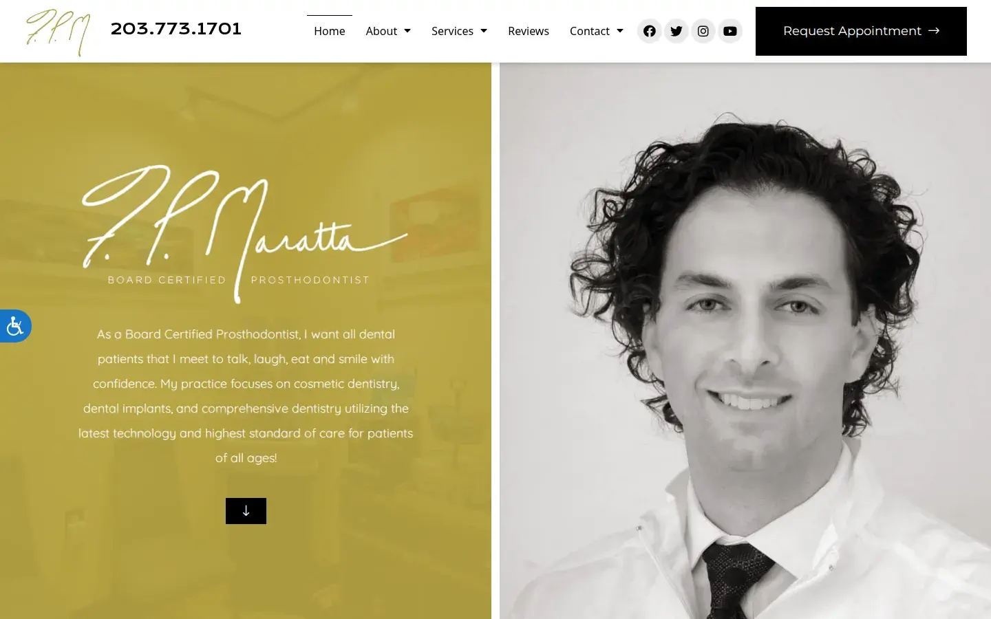 Homepage preview of New Haven Prosthodontics, P.C.