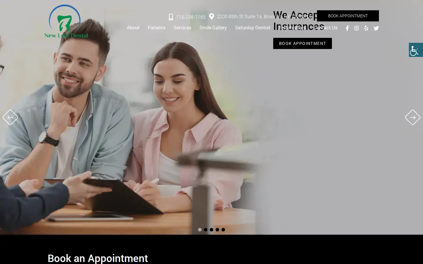 Homepage preview of New Leaf Dental – Brooklyn, NY