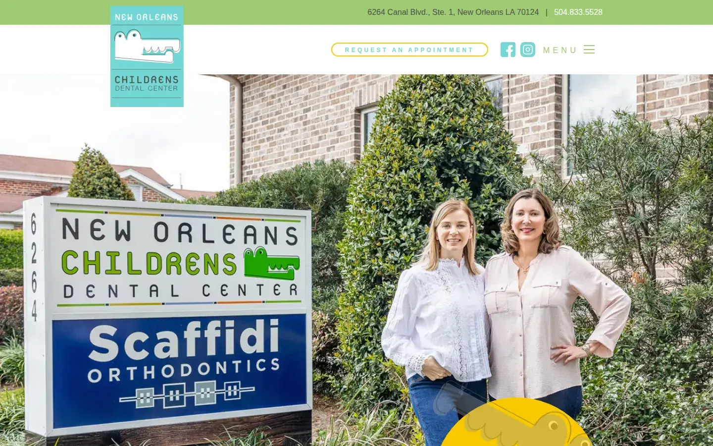 Homepage preview of New Orleans Childrens Dental Center