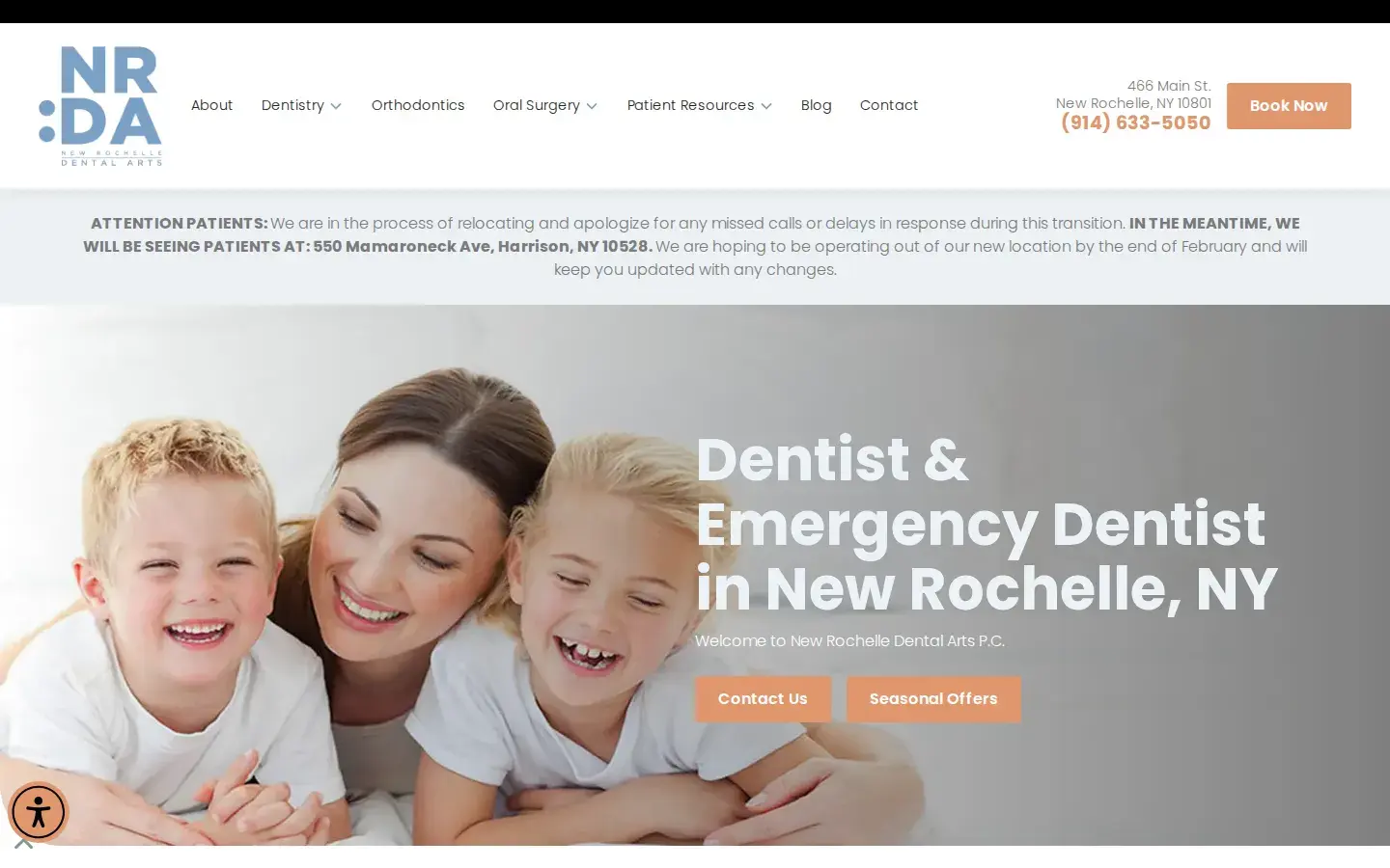 Homepage preview of New Rochelle Dental Arts