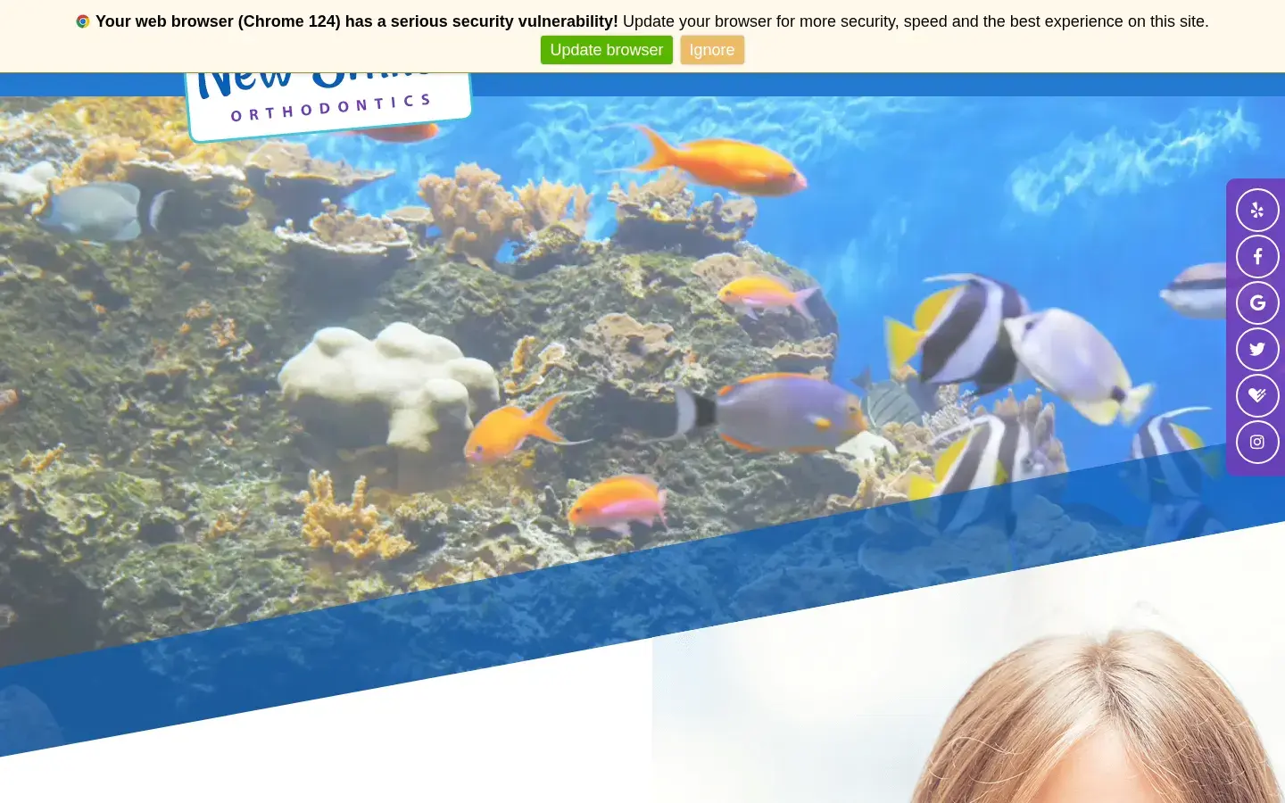Homepage preview of New Smiles Orthodontics