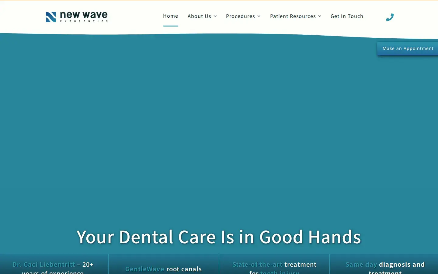 Homepage preview of New Wave Endodontics