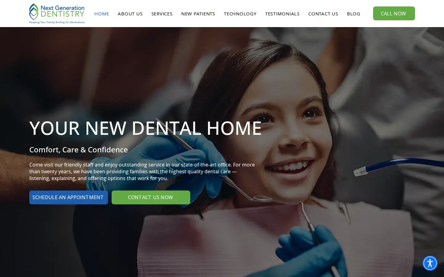 Homepage preview of Next Generation Dentistry of Akron