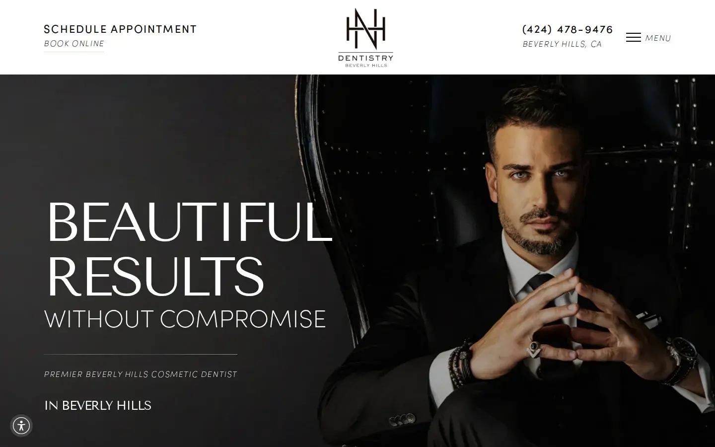 Homepage preview of NH Dentistry Beverly Hills