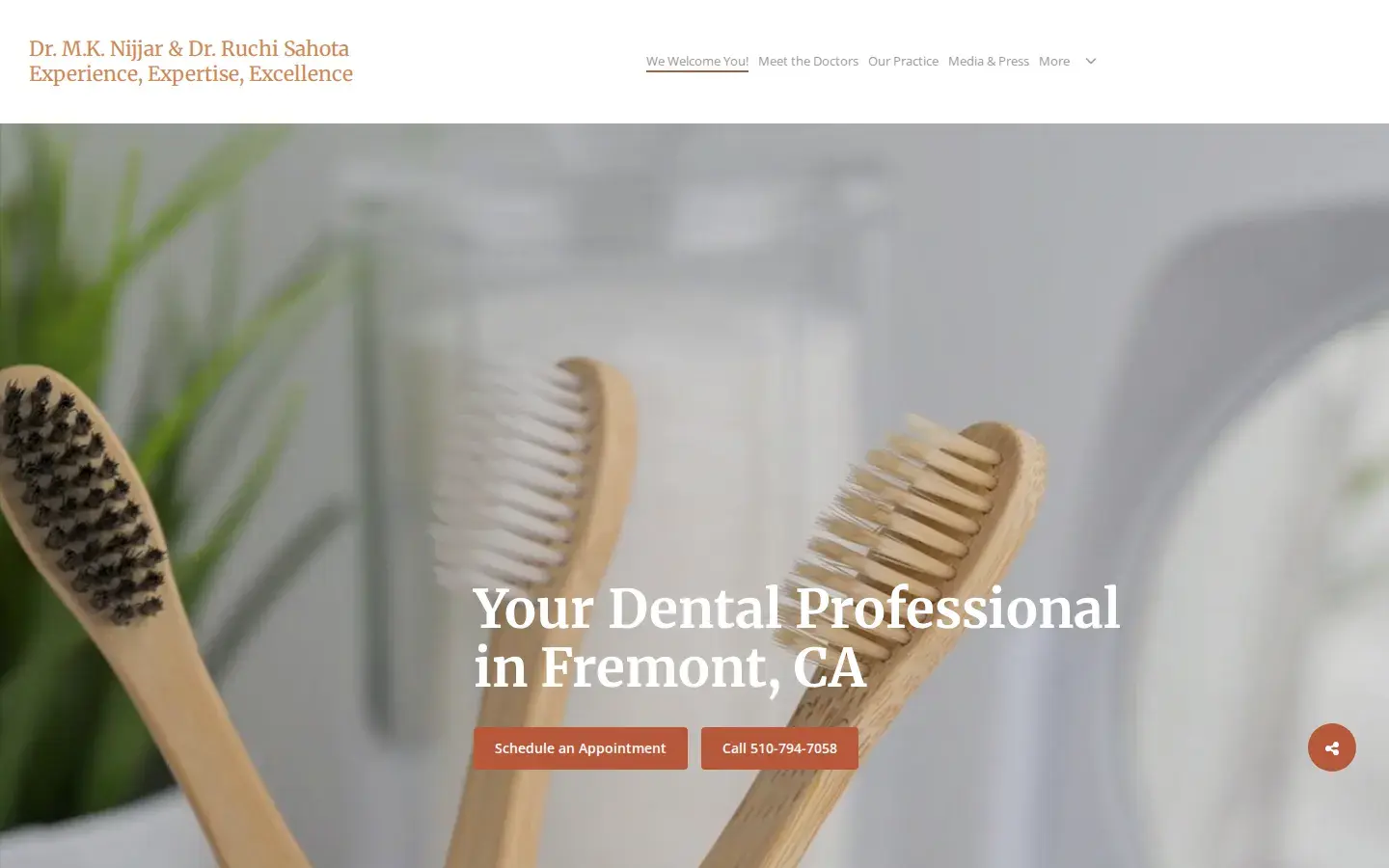 Homepage preview of Nijjar Dental