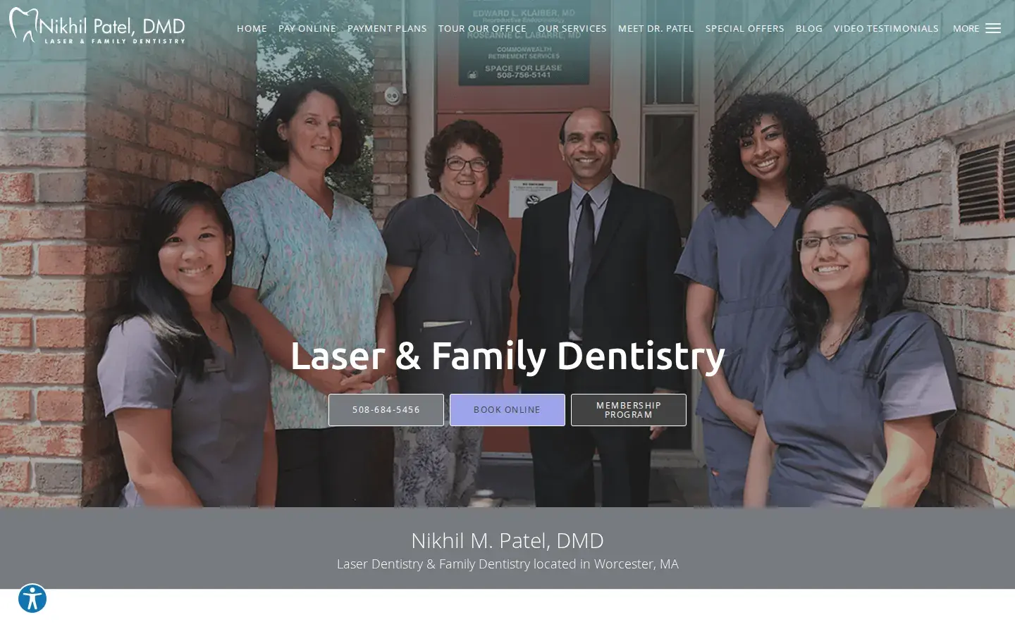 Homepage preview of Nikhil Patel, DMD