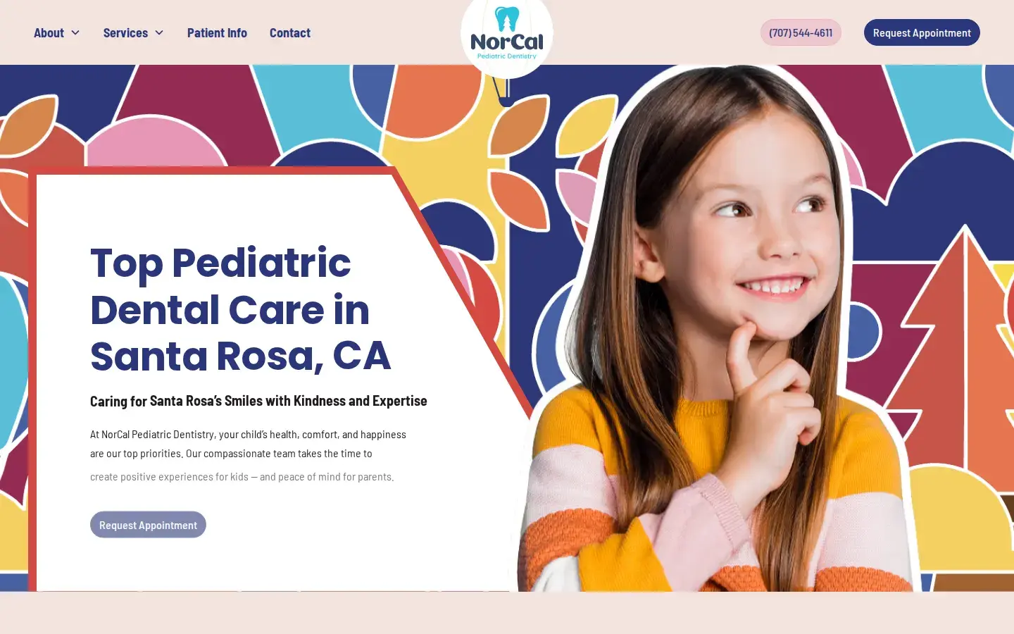 Homepage preview of NorCal Pediatric Dentistry
