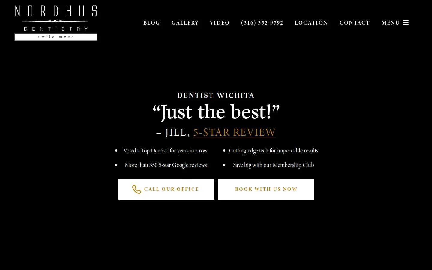 Homepage preview of Nordhus Dentistry