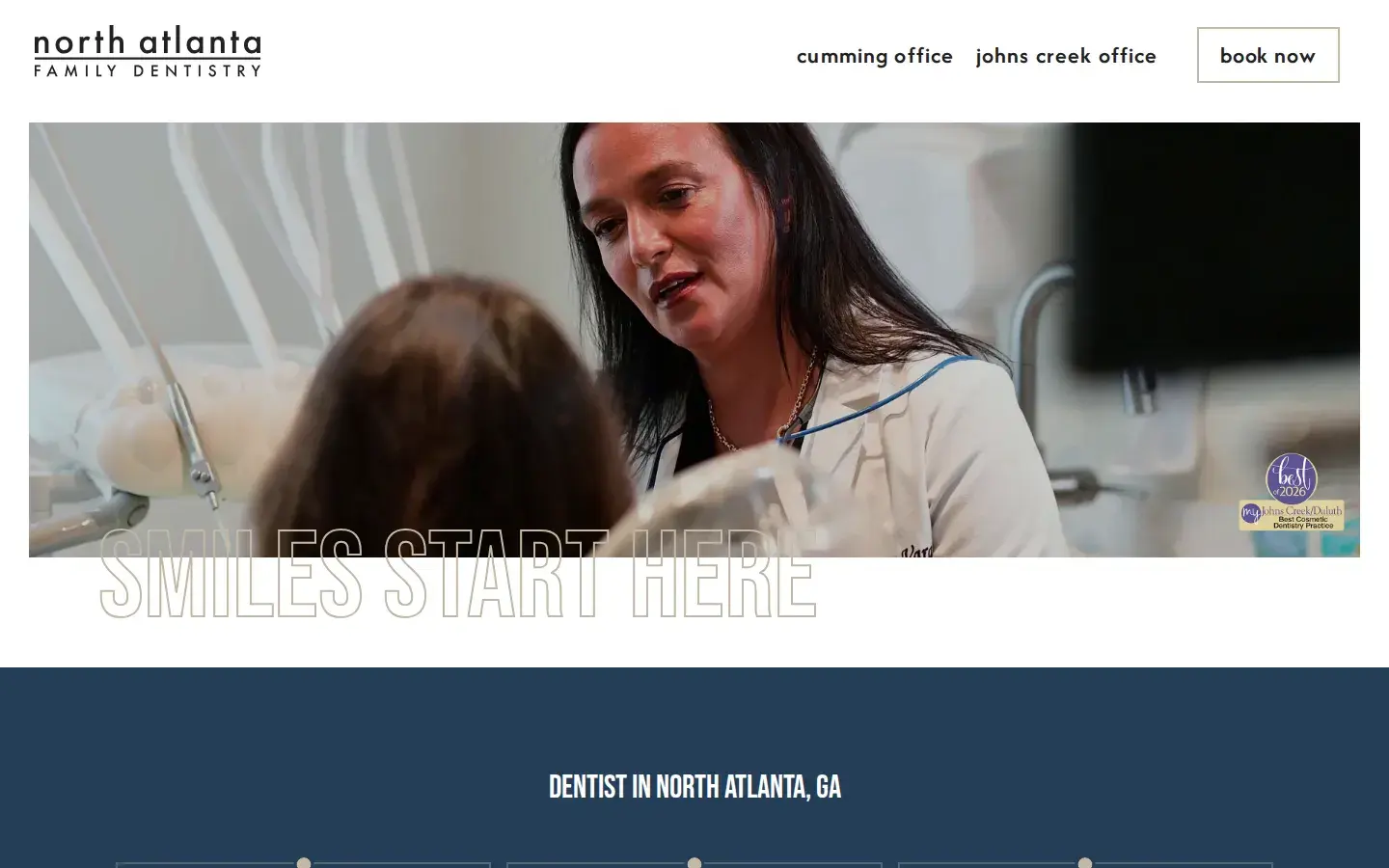 Homepage preview of North Atlanta Family Dentistry