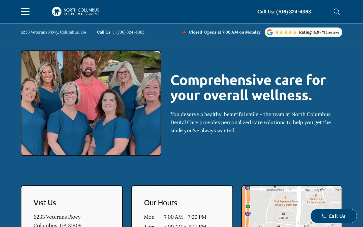 Homepage preview of North Columbus Dental Care
