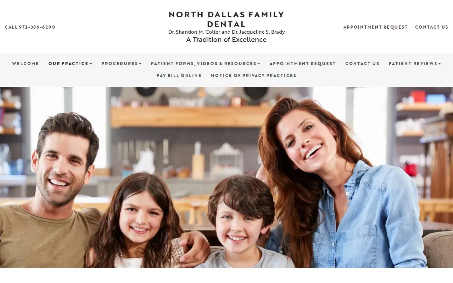 Homepage preview of North Dallas Family Dental