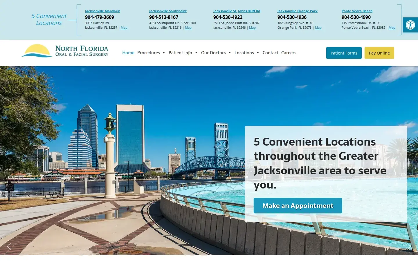 Homepage preview of North Florida Oral & Facial Surgery