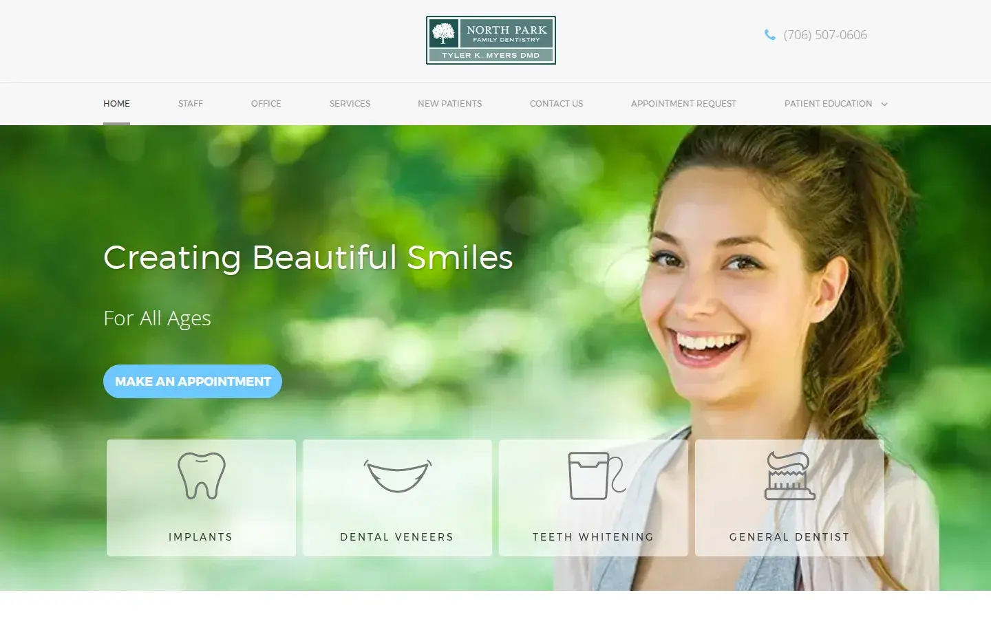 Homepage preview of North Park Family Dentistry