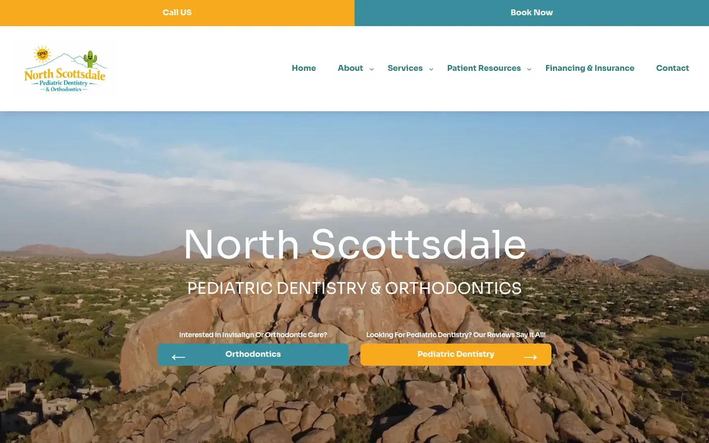 Homepage preview of North Scottsdale Pediatric Dentistry and Orthodontics