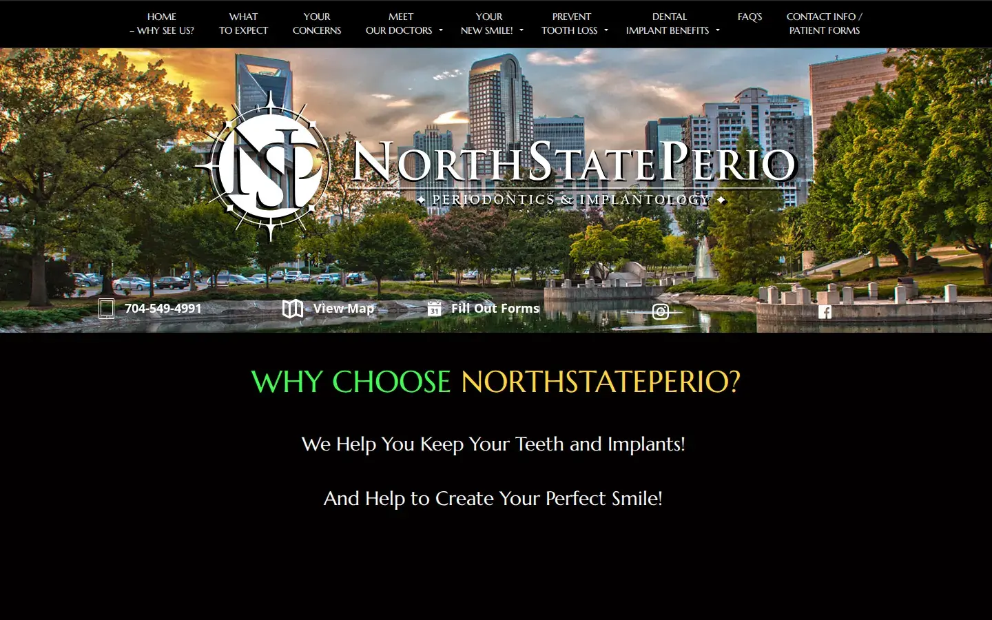 Homepage preview of North State Periodontists & Dental Implants