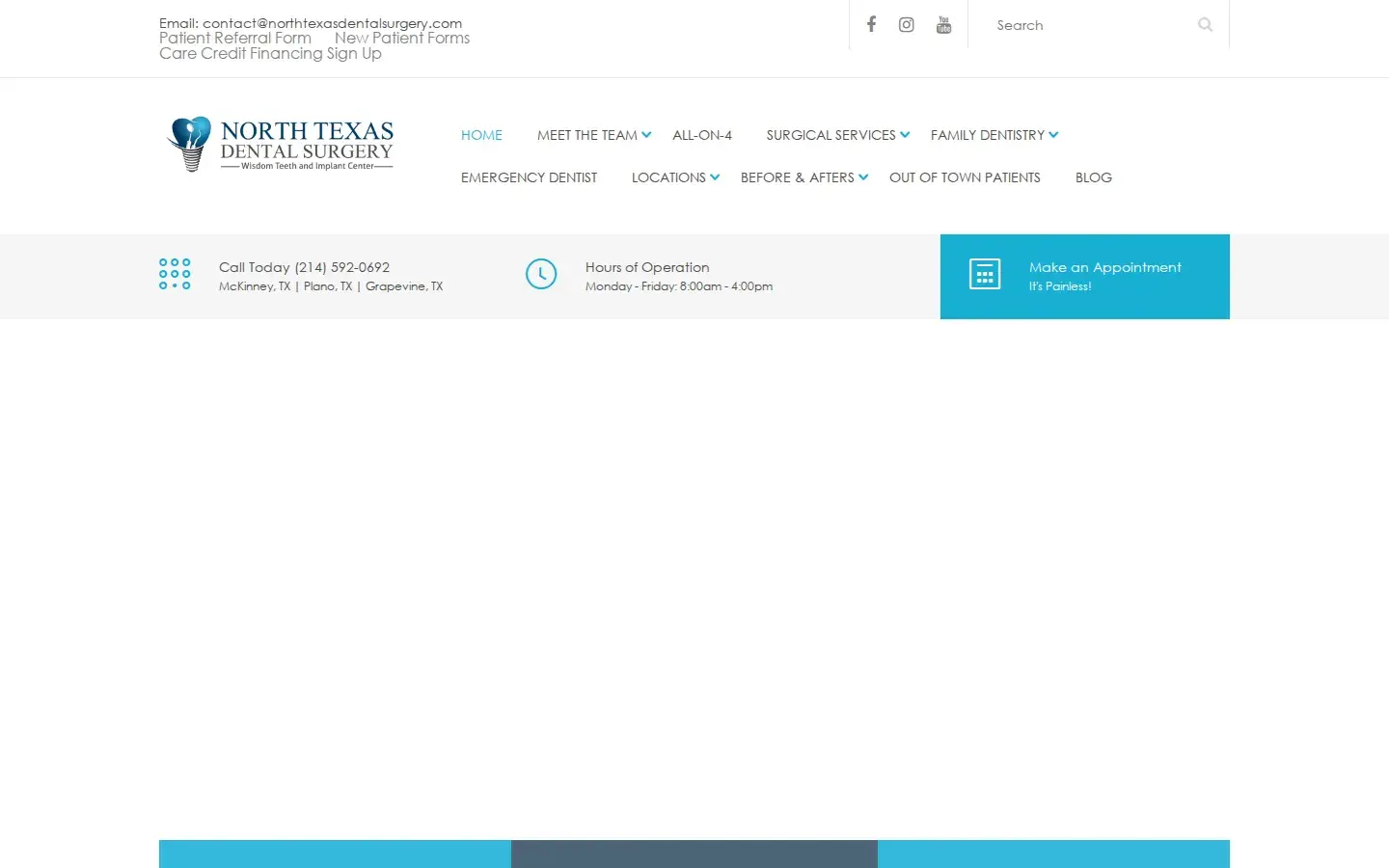 Homepage preview of North Texas Dental Surgery Wisdom Teeth and Denture Implant Center