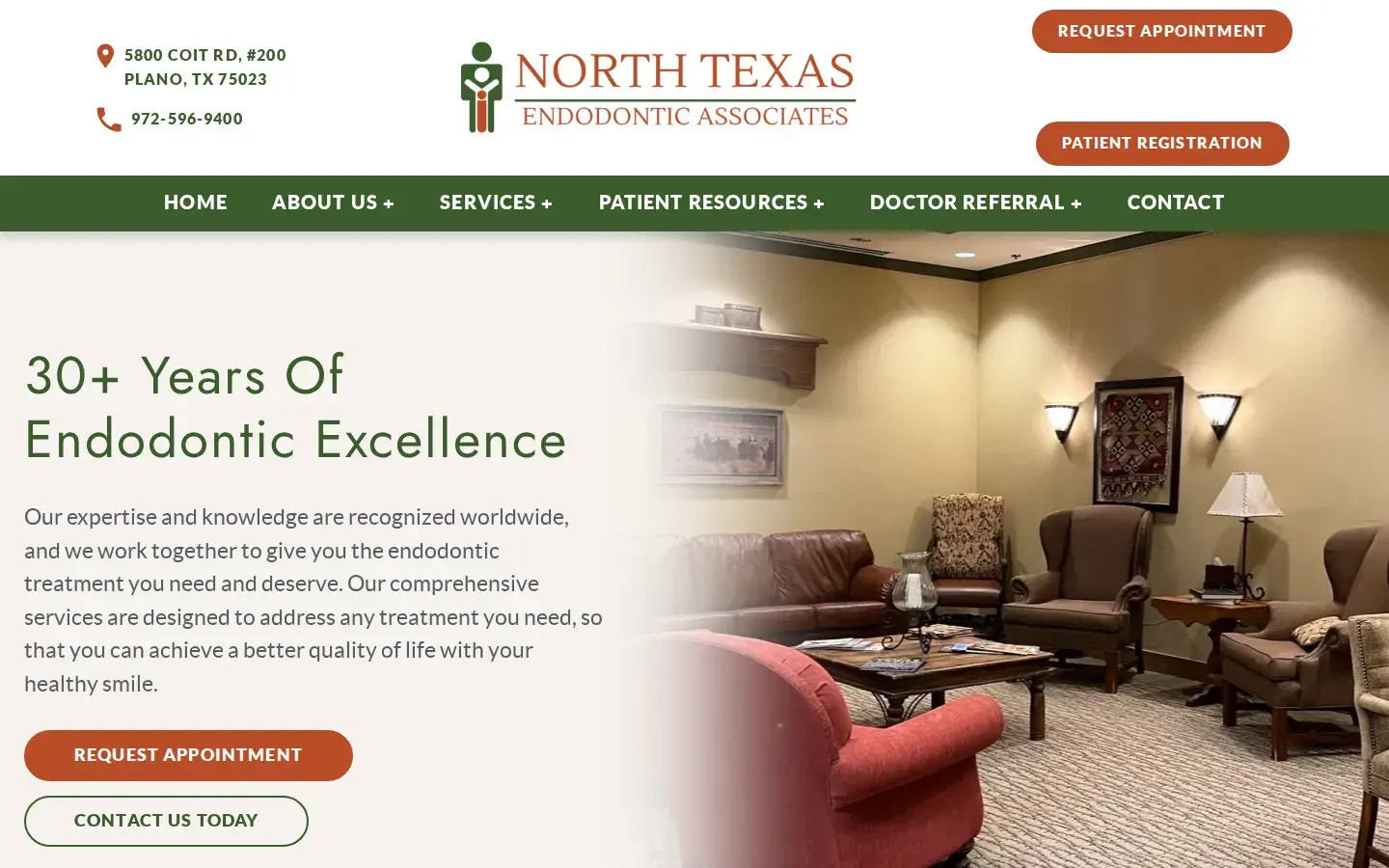 Homepage preview of North Texas Endodontic Associates